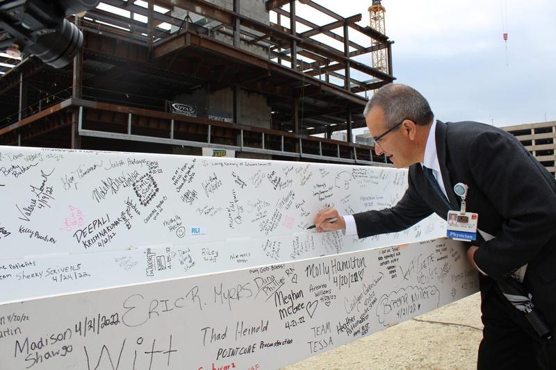 Foundation Cancer Institute Signing Beam