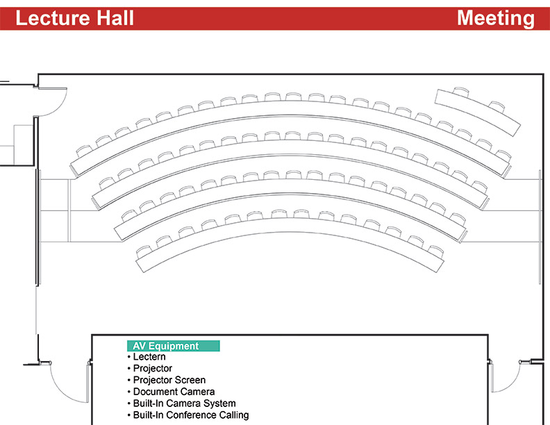 Layout of lecture hall