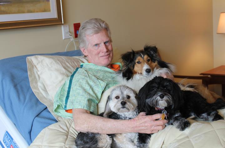 OSF Hospice Home - Patient with Dogs