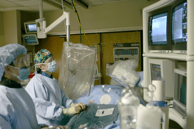 SAMC history 2002 SAMC Rockford Cath Lab