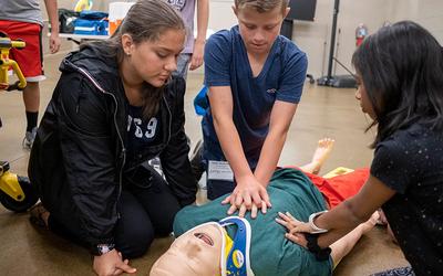 Kids Learning CPR (PNC STEAM)