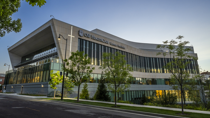 Cancer Institute at twilight