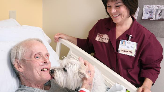 PAWS For Healing Dog With Patient