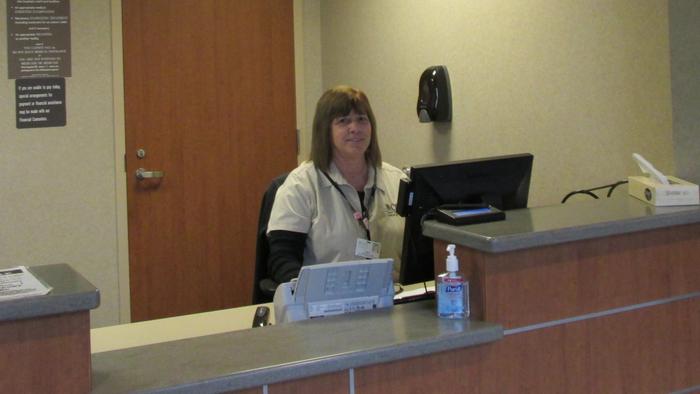 Hospital registration desk Hospital registration desk