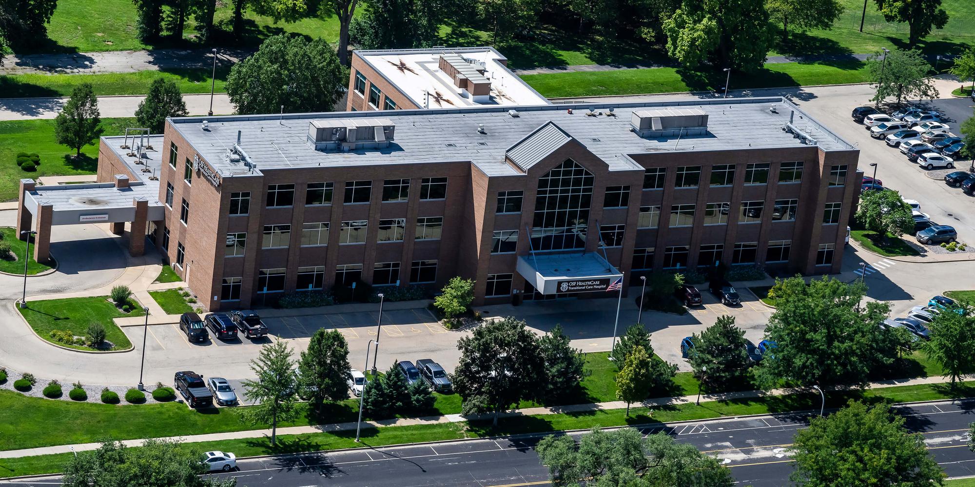 Transitional Care Hospital Building Aerial