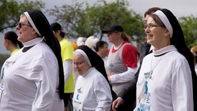 Nun Run 2025 sisters