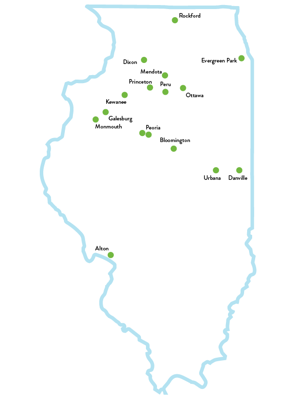 OSF Ministry Map Cities, No Michigan
