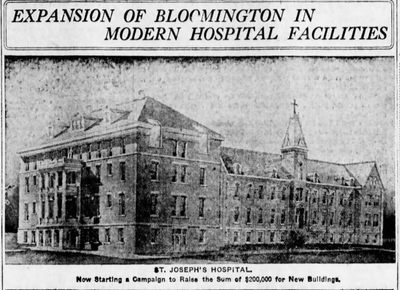 1919 OSF St. Joseph Medical Center Bloomington - The Daily Pantagraph 7-26-1919