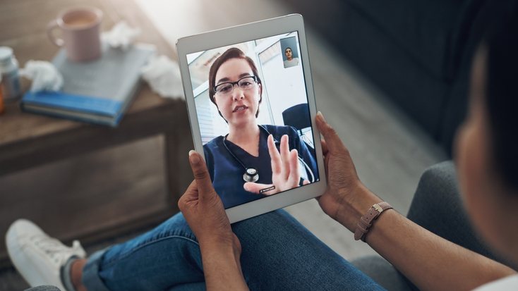 Video chat with physician
