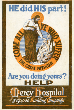 1921 Mercy Hospital Urbana pamphlet cover