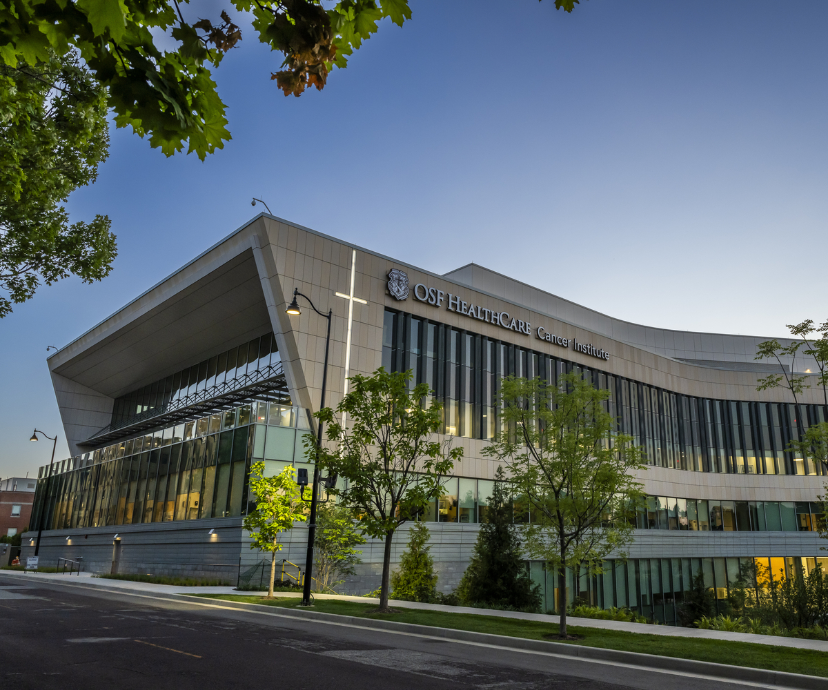 Cancer Institute at twilight