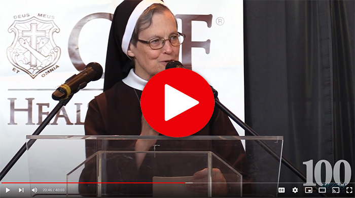 Foundation 100 Years of Care Sister Judith Ann Podium Video Still