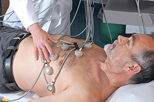 Patient Receiving EKG