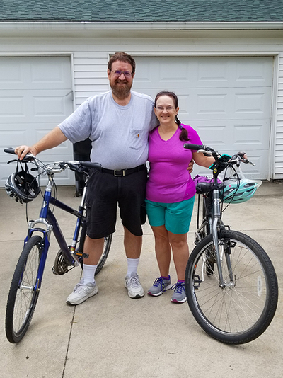 Stewart Edythe Waltner after weight loss.