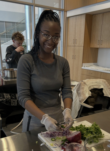 Teaching Kitchen at the OSF HealthCare Cancer Institute - Student 1