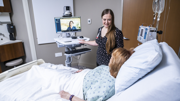 OSF OnCall Virtual Hospitalist Cart